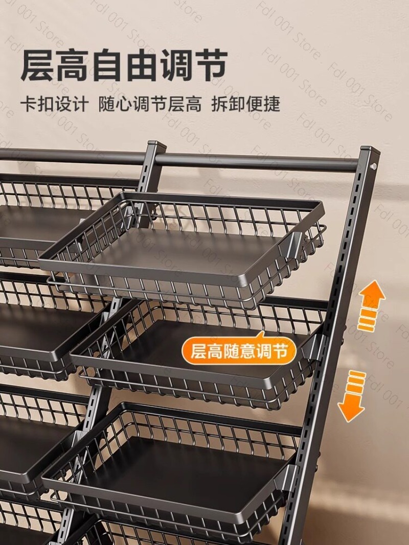 Food Snacks Basket - Meerlaags snackrek, schap voor supermarkt, displayrek,