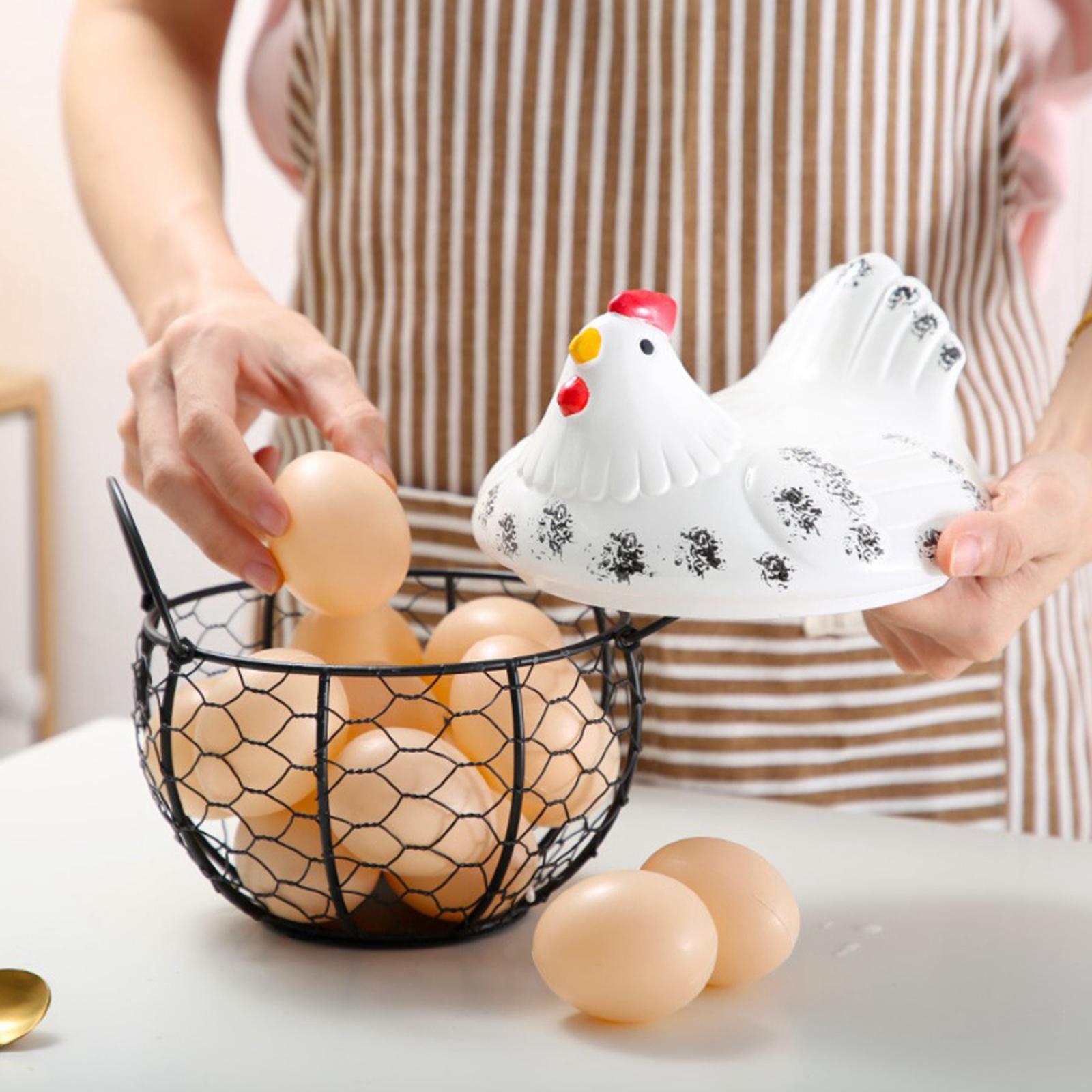 Food Snacks Basket - Metalenen eierenmandje, snack- en fruitmand, collectie
