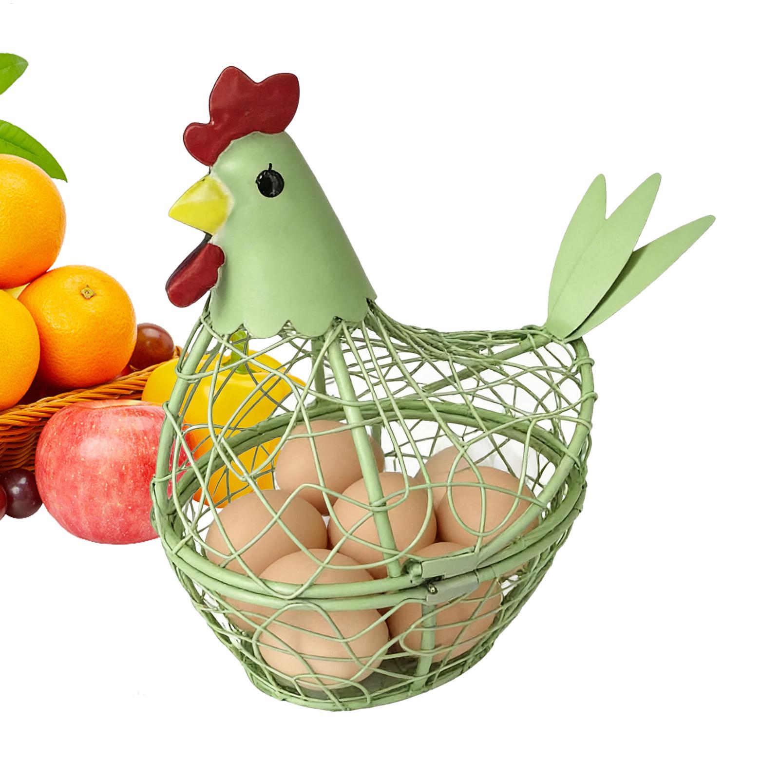 Food Snacks Basket - Draad eiermand aanrecht metalen opberghouder kipvorm