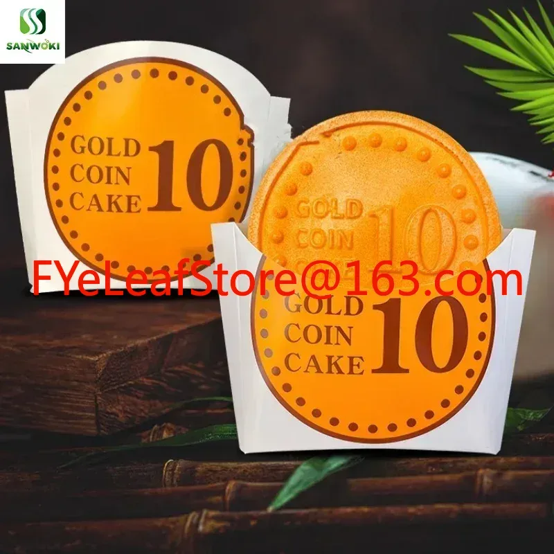 Food Snacks Basket - 1000 Stuks Papier Gouden Munt Wafels