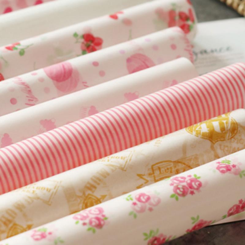 Food Snacks Basket - 50 Stuks Kleurrijk Gepatroneerd Vetvrij Papier
