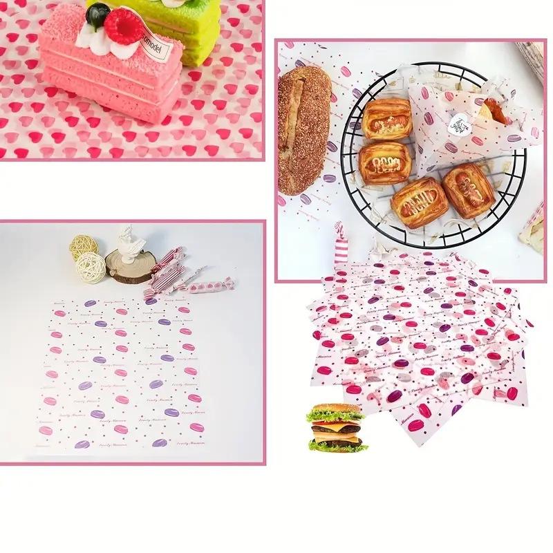 Food Snacks Basket - Kleurrijk waxpapier met patronen, 50 stuks,